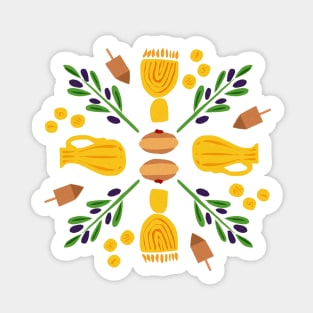 Chanukah Roundel Sticker